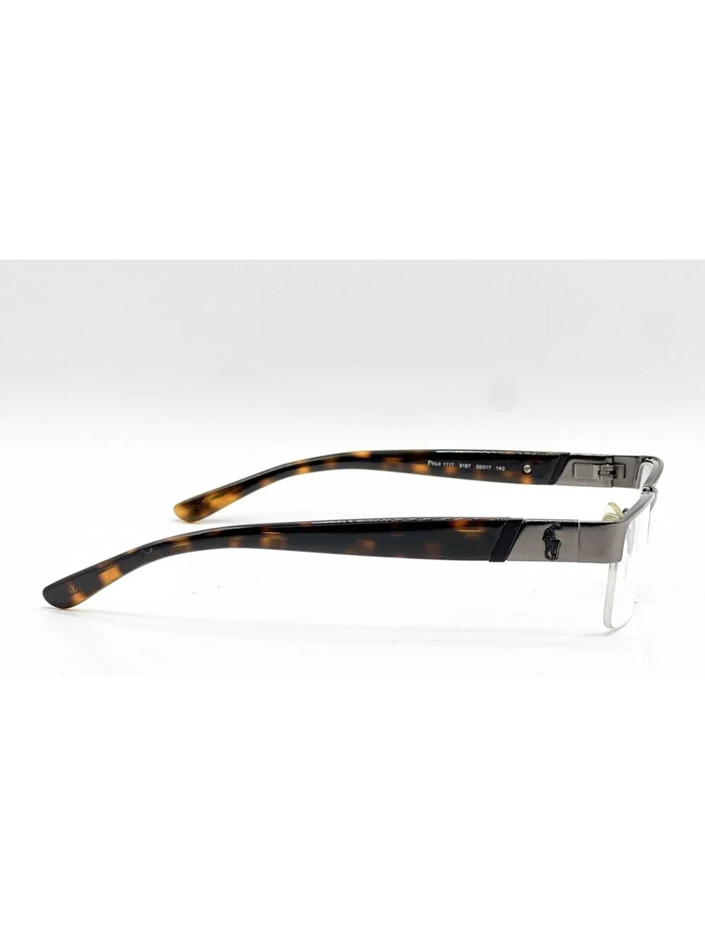 Polo Ralph Lauren 1117 9187 Brushed Dark Gunmetal Eyeglass Frames 56-17-140
